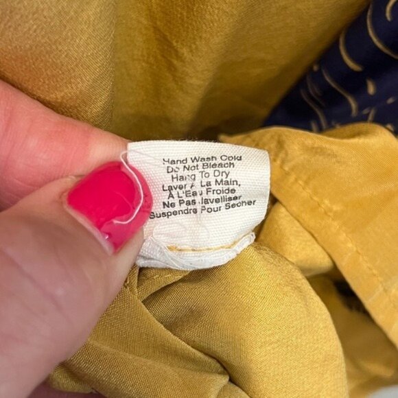 Lux 100% Silk Oversized Boho Blouse Women’s Floral Top Large Gothic 3/4 Sleeve - Picture 8 of 10